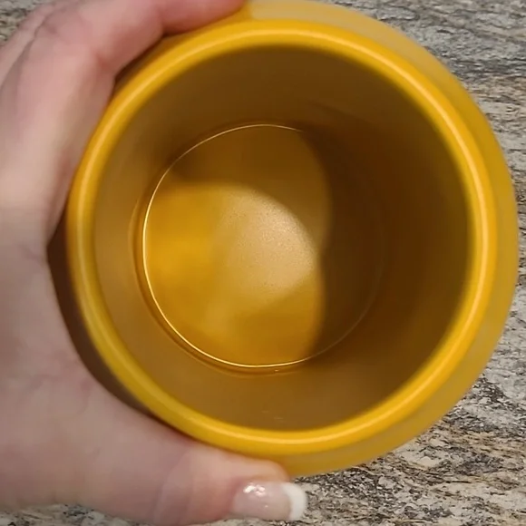 Rae Dunn Oh My Gourd Tall Canister Mustard Color - Picture 9 of 13